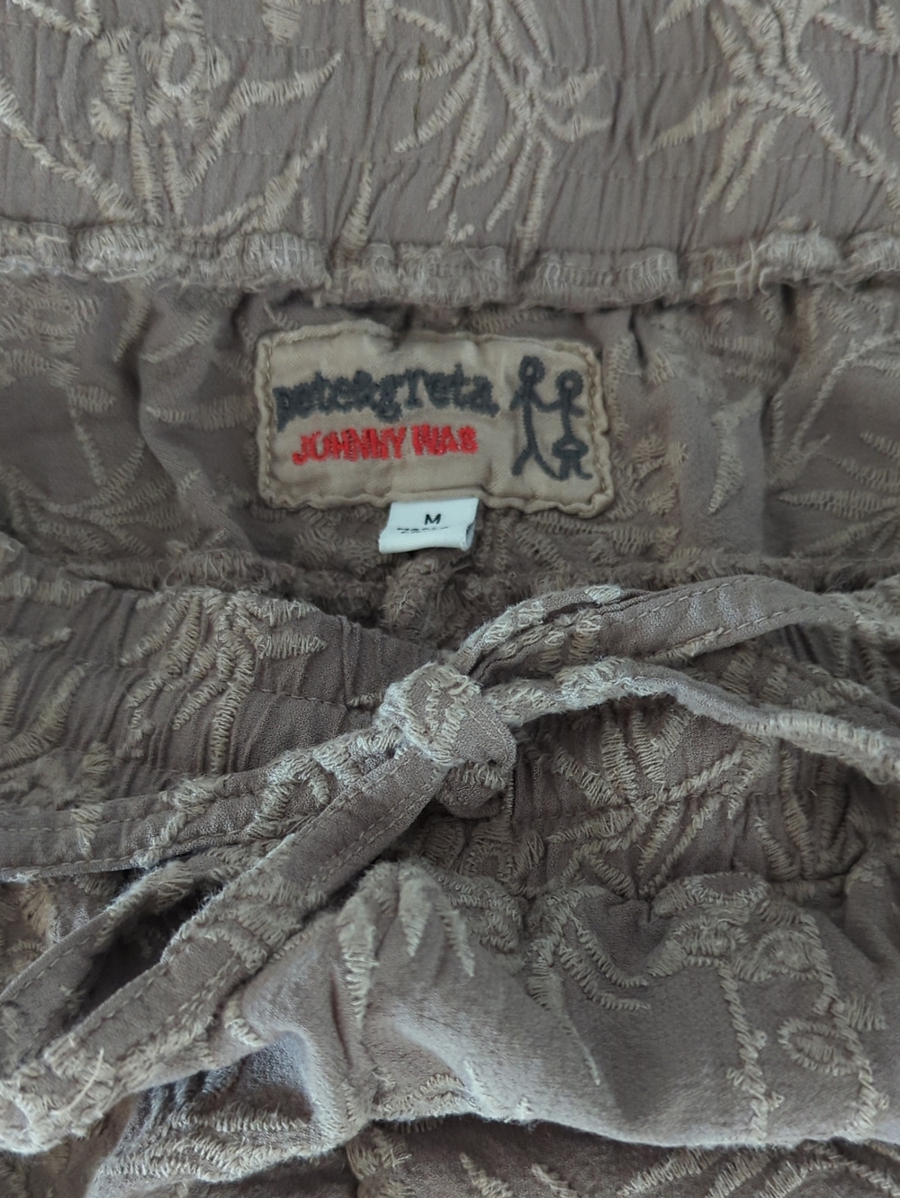 Johnny Was Pete Greta Ramble Cargo Jogger Pants Medium Gray Taupe Boho Utility - Picture 2 of 9